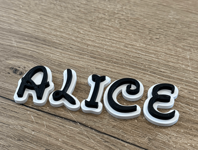 Lettre alphabet Disney avec aiment