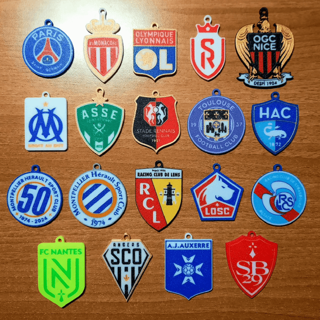 Porte-clés - Équipe de ligue 1 -2025 