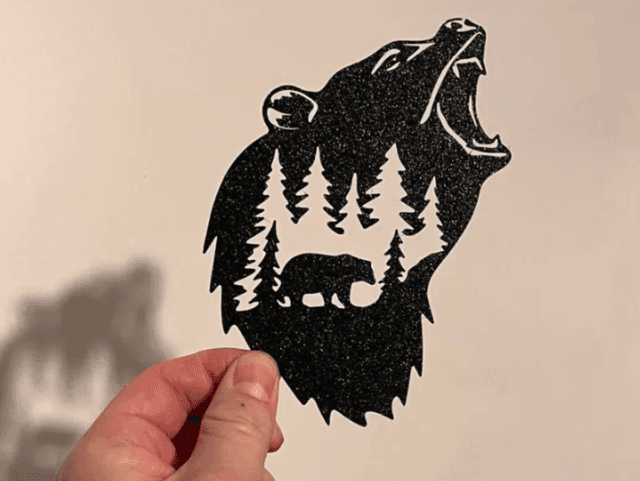 Cadre ours de montagne 